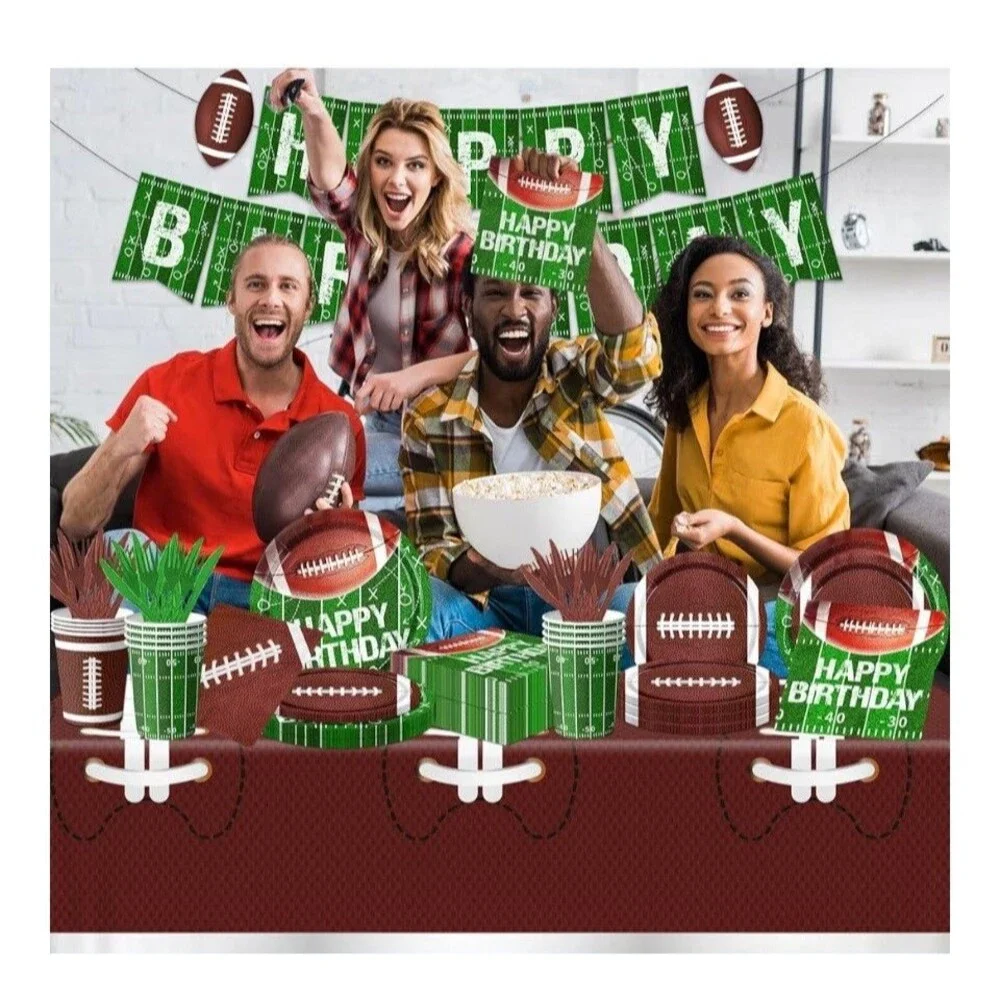 Football Themed Birthday Party Pack / Decorations New
